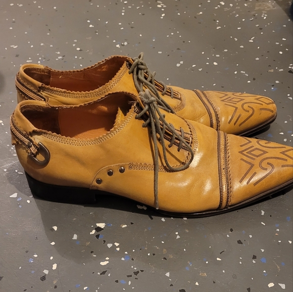 Taj Collection Mens Leather Brogue Shoes Size 9.5 - Picture 2 of 10